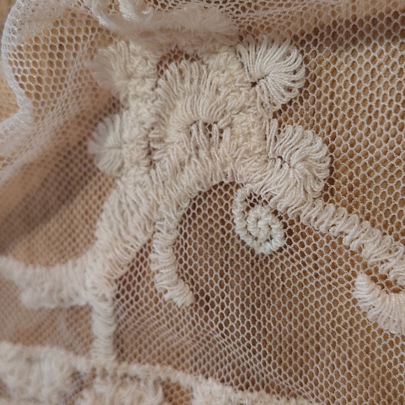 2 Pc:Banana Republic Lace Dress+Cardigan CoverUp, Ivory, Midi, 1/2 Sleeve, M/L - Picture 16 of 16